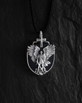 Silver pendant ARCHANGEL MICHAEL (onyx)