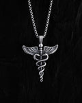 Silver pendant CADUCEUS