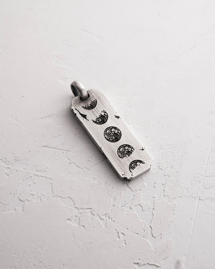 Silver pendant MOON PHASE