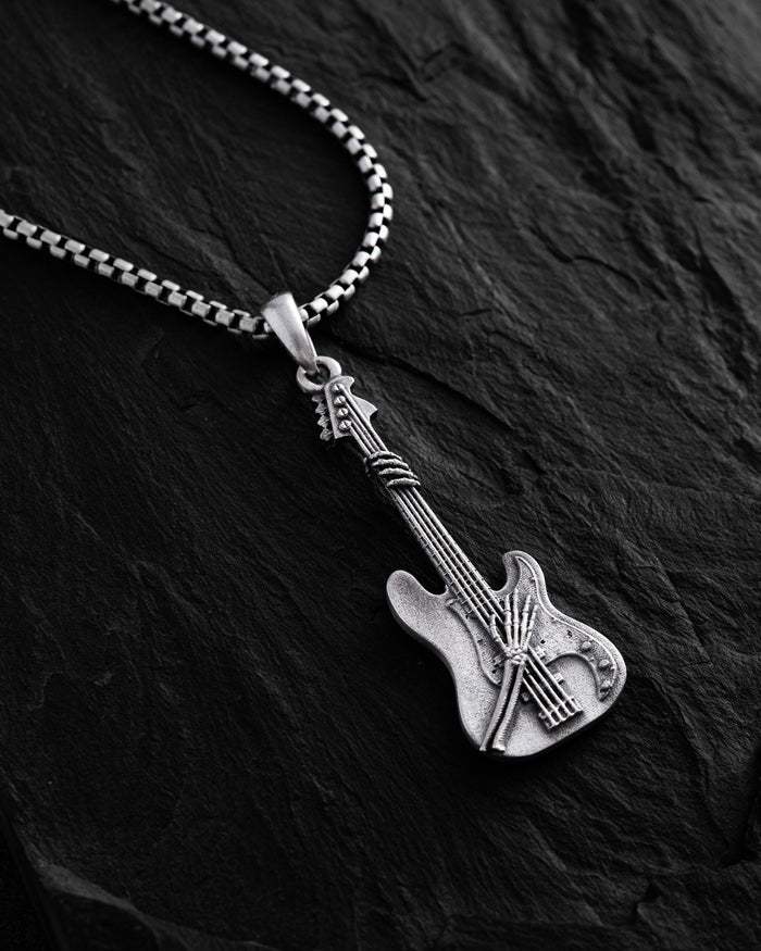 Silver pendant ROCK GUITAR
