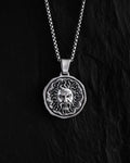 Silver pendant SUN