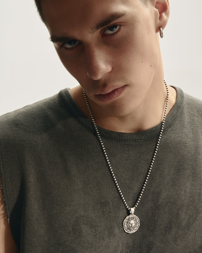 Silver pendant SUN