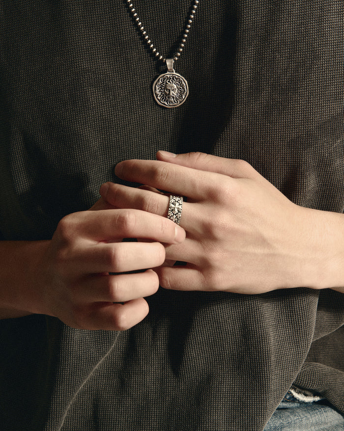 Silver pendant SUN
