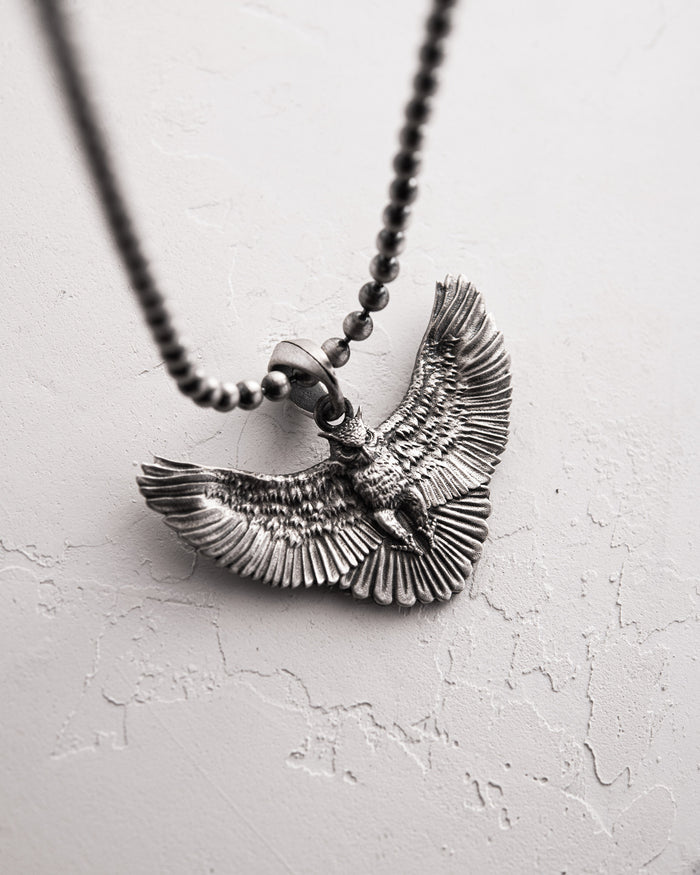 Silver pendant THE OWL