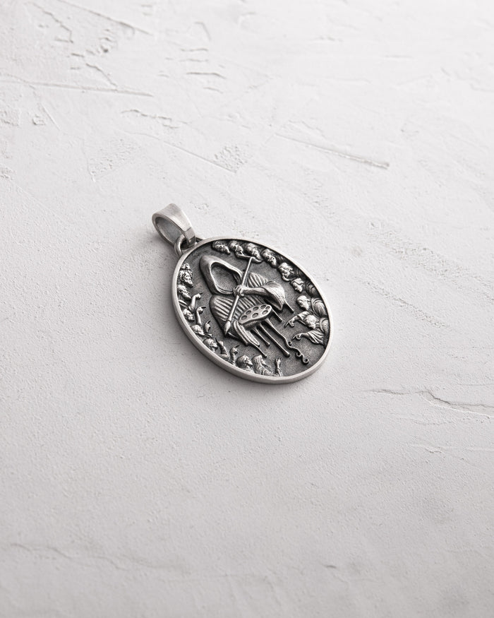 Silver pendant THE PAINTER OF FATE
