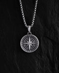 Silver pendant WINDROSE
