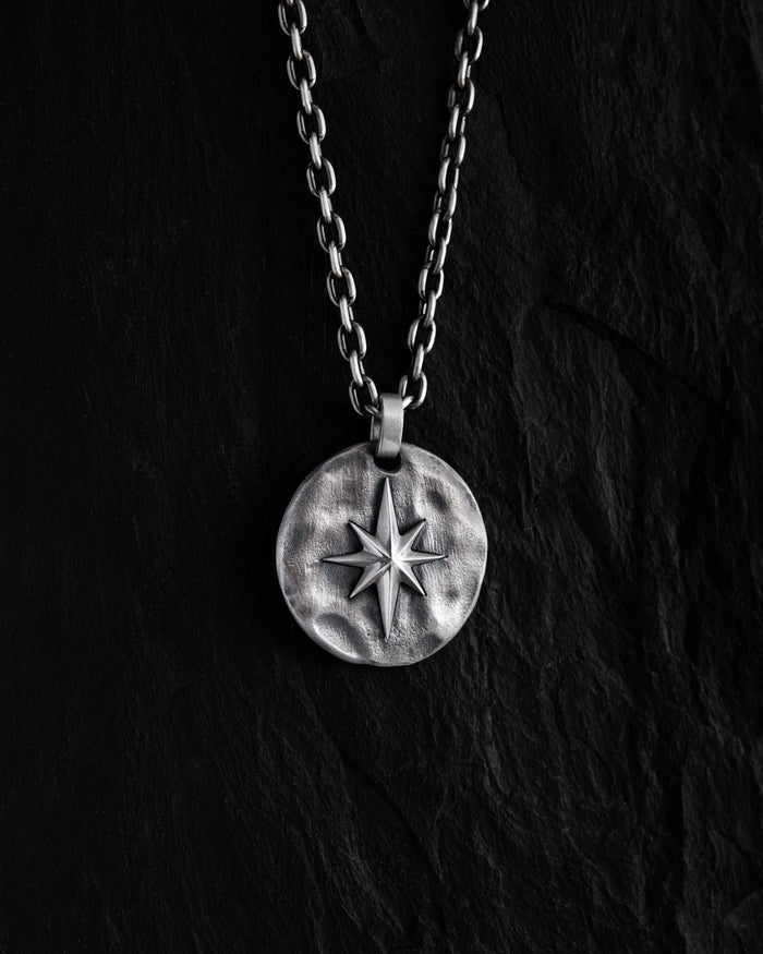 Silver pendant WINDROSE