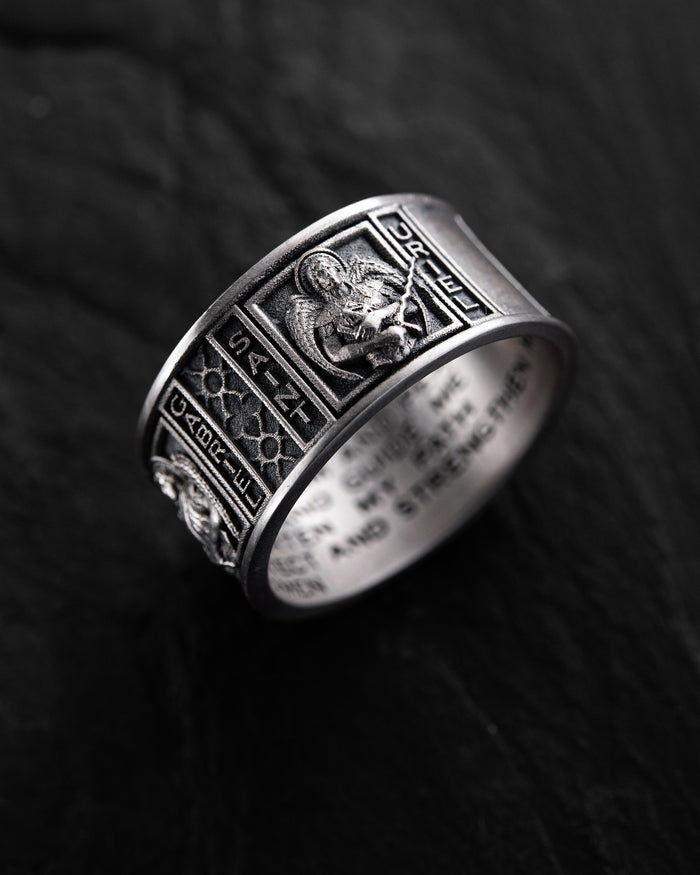 Silver ring ARCHANGELS PROTECTION
