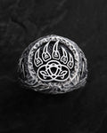 Silver ring BEAR PAW