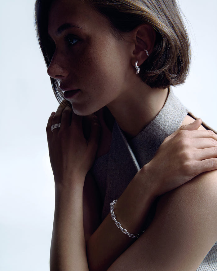 Silver ring BUBBLE