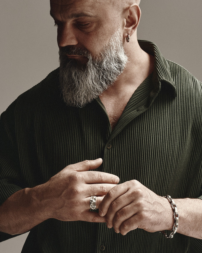 Silver ring CARVER