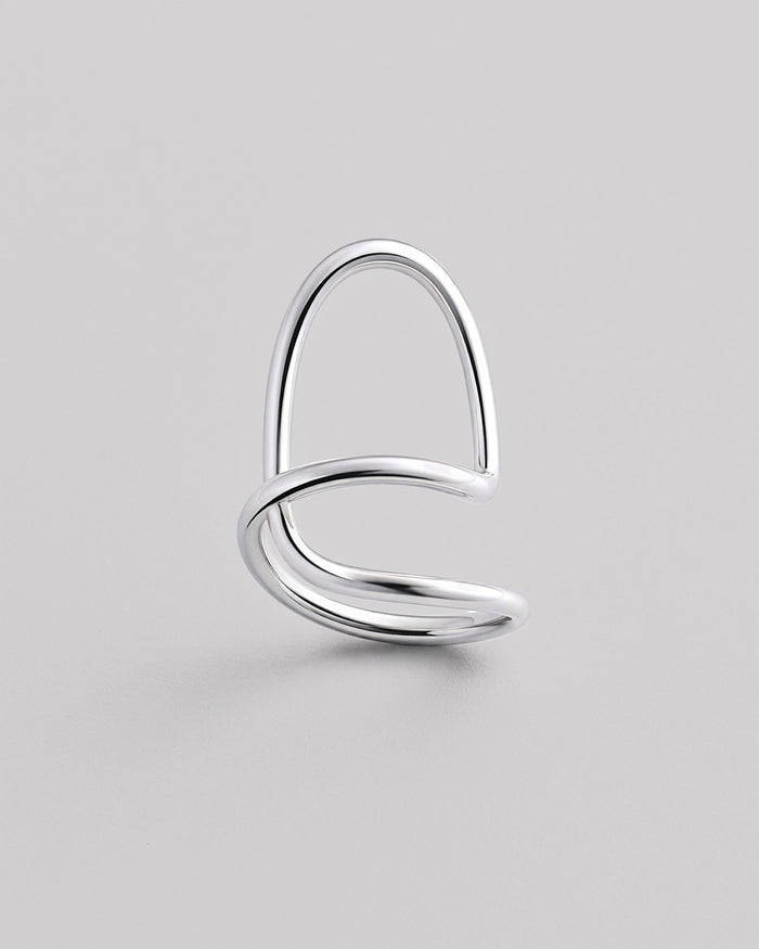 Silver ring CONTOUR