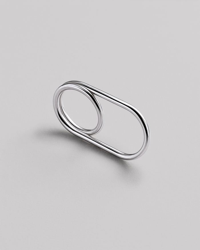 Silver ring DOUBLE (two-finger)