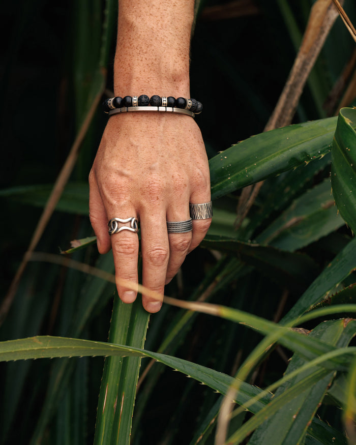 Silver ring DOUBLE