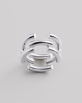 Silver ring DYNAMIC