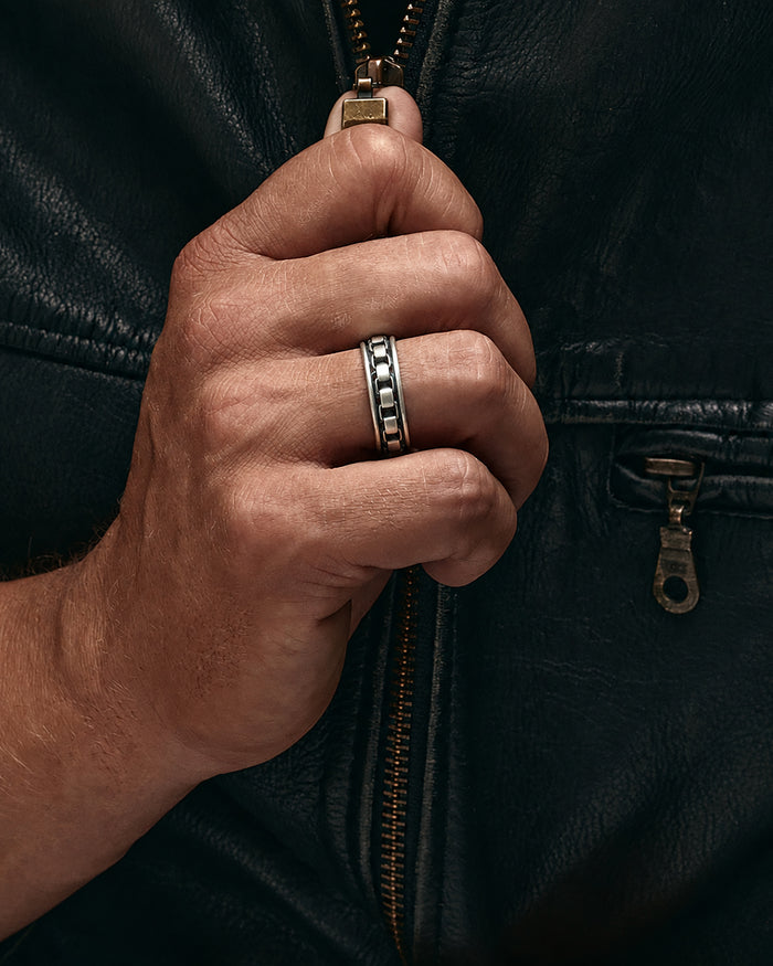Silver ring ENDURING