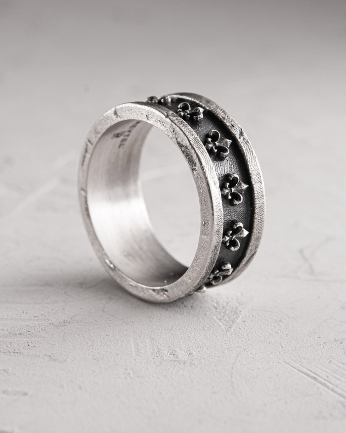 Silver ring FLEUR DE LIS