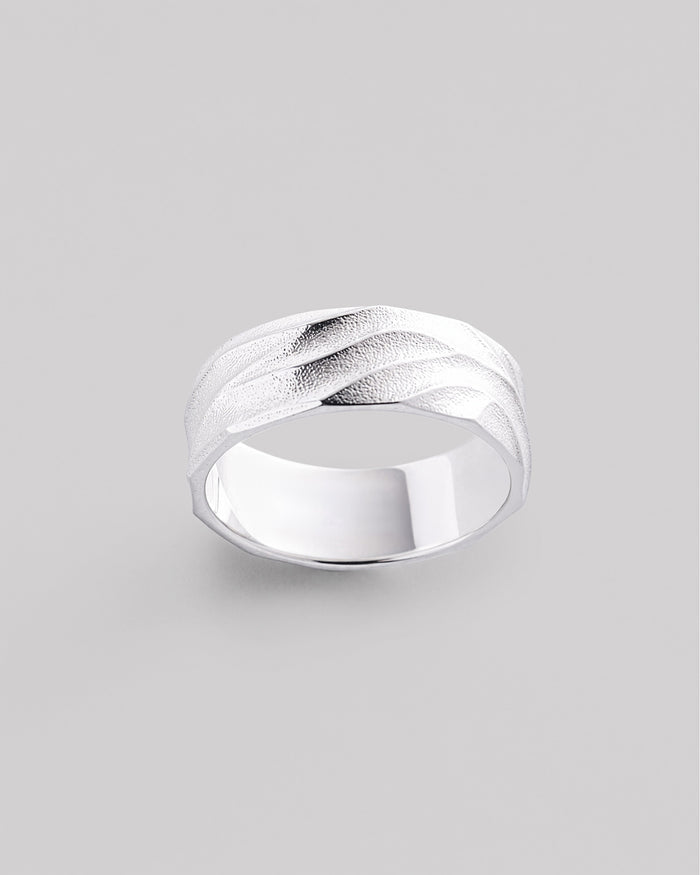 Silver ring FLOW
