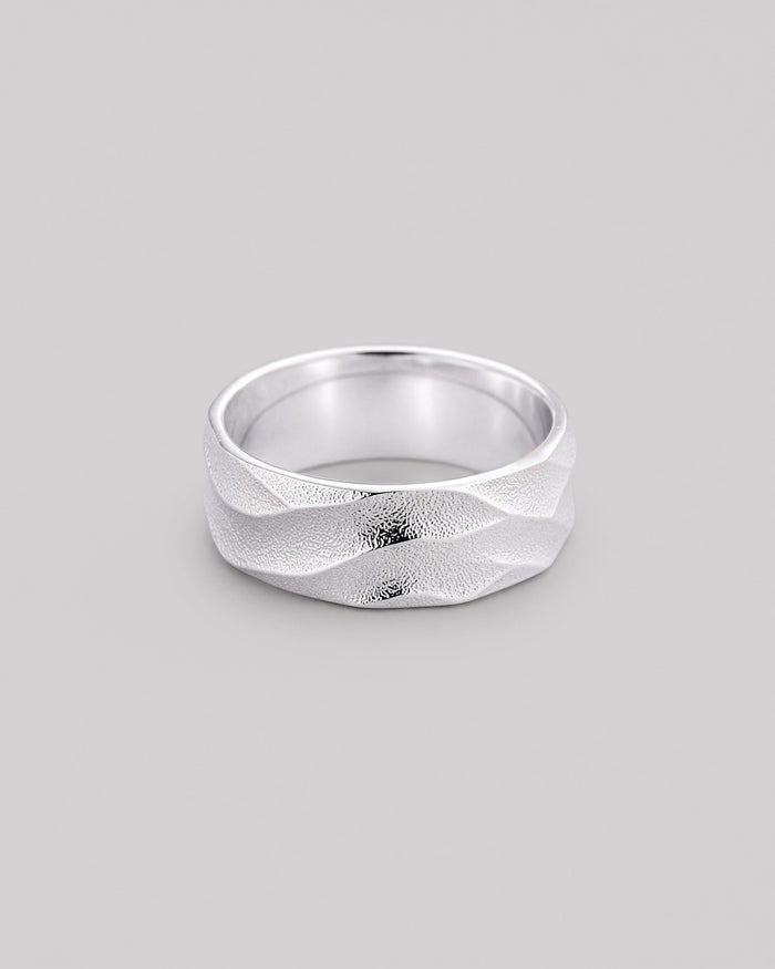 Silver ring FLOW