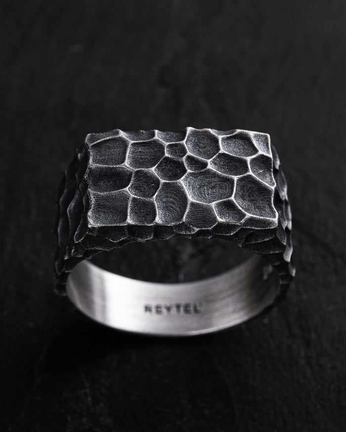 Silver ring KRATER