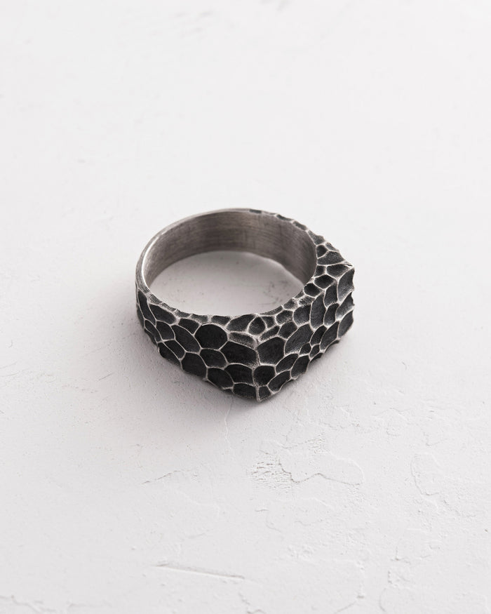 Silver ring KRATER