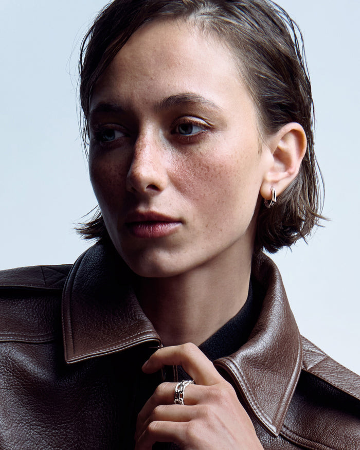 Silver ring LOCK