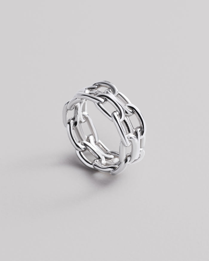Silver ring LOCK