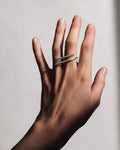 Silver ring MAGNETIC (two-finger)