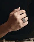 Silver ring MAILLE