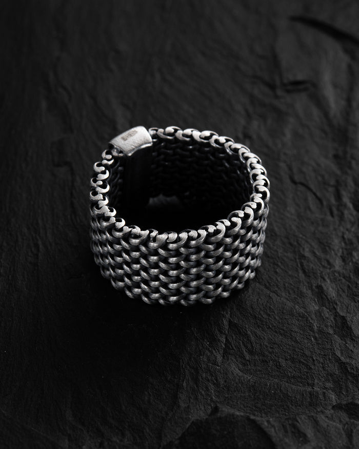 Silver ring MAILLE