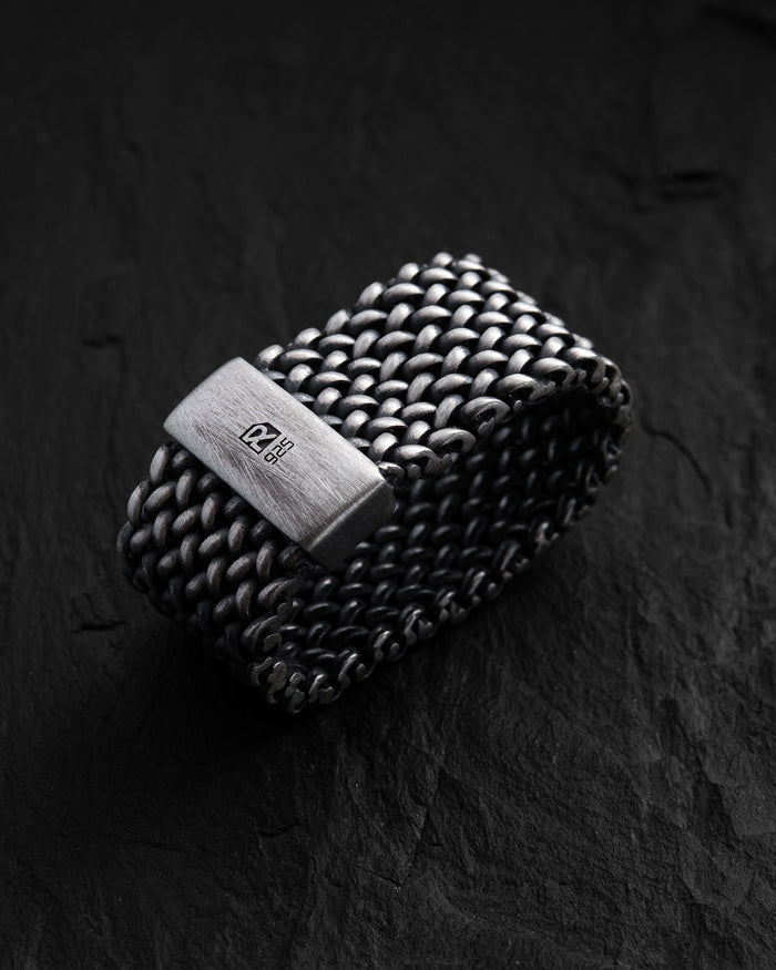 Silver ring MAILLE