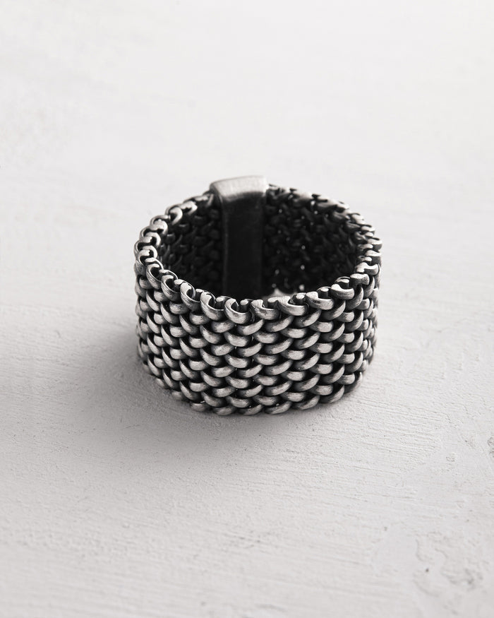 Silver ring MAILLE