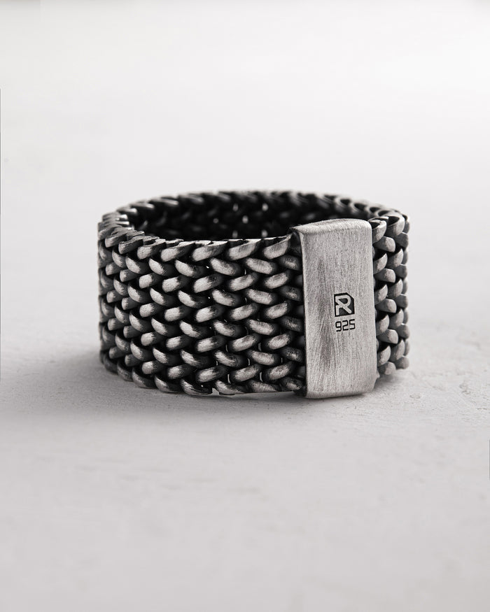 Silver ring MAILLE