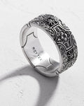 Silver ring MALTESE TEMPLAR CROSS