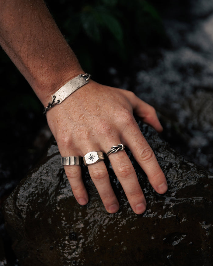 Silver ring POLAR STAR
