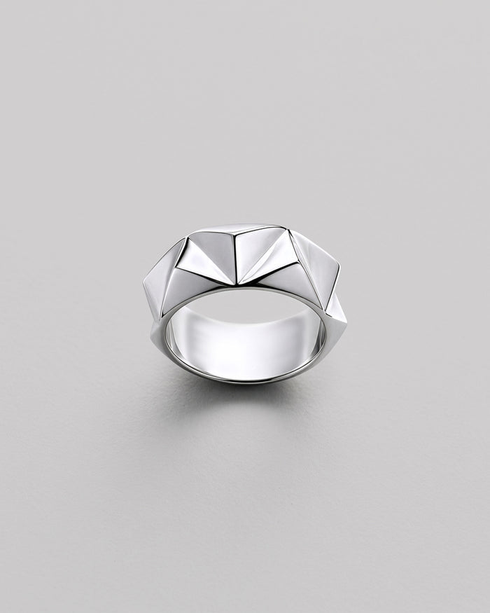 Silver ring PYRAMID