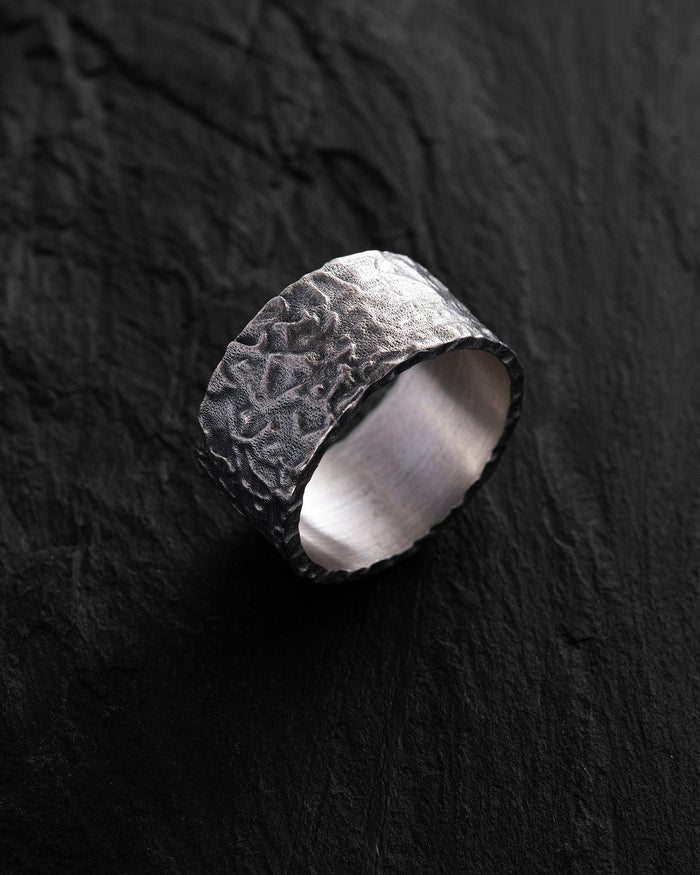 Silver ring RELIEF