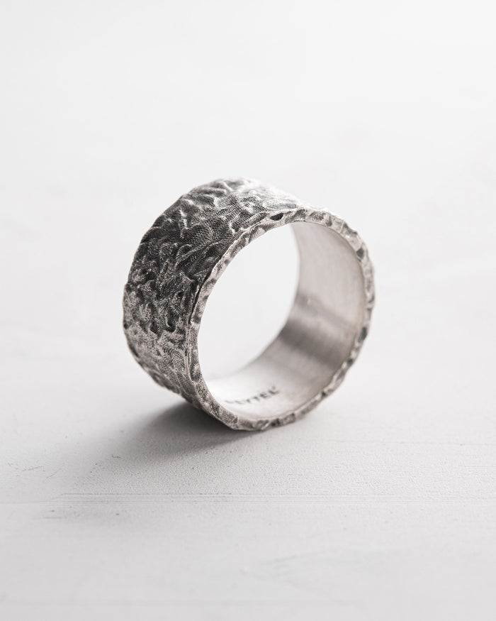 Silver ring RELIEF