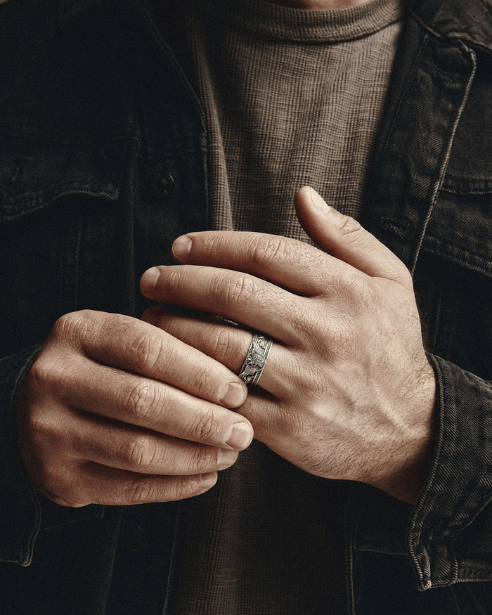 Silver ring SAINT MICHAEL