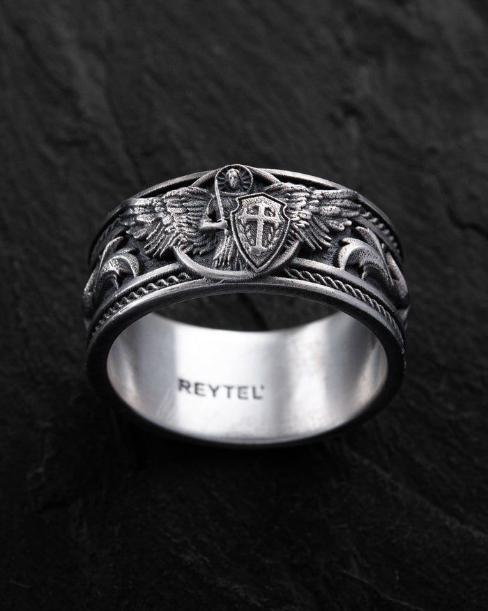 Silver ring SAINT MICHAEL