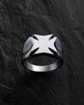 Silver ring SENTINEL. MALTESE CROSS