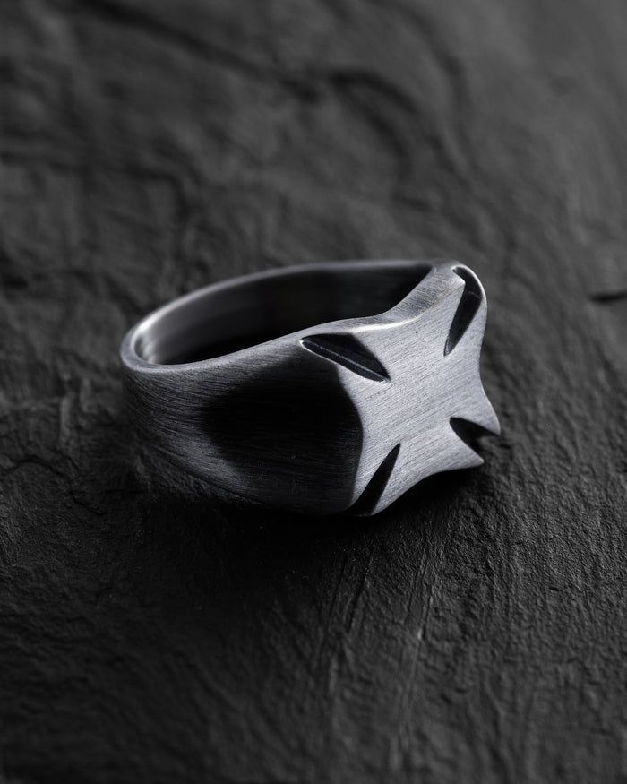 Silver ring SENTINEL. MALTESE CROSS