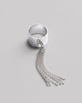 Silver ring SHEEN WITH CHAINS