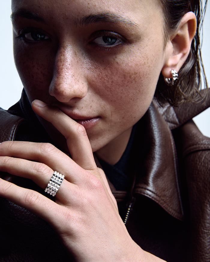 Silver ring SPIKE