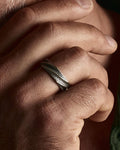 Silver ring TORNADO