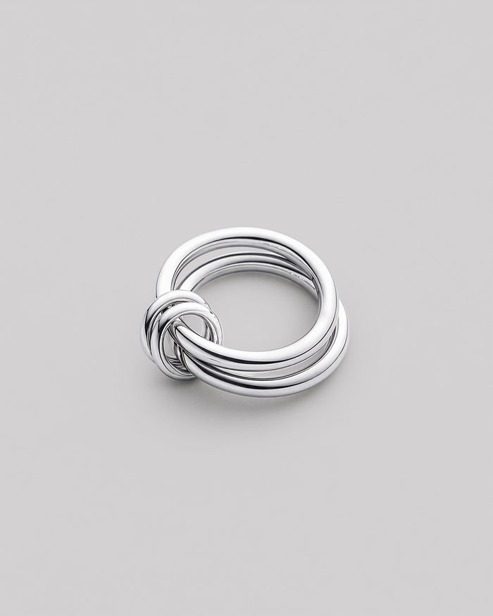 Silver ring TWIN
