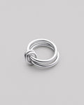 Silver ring TWIN