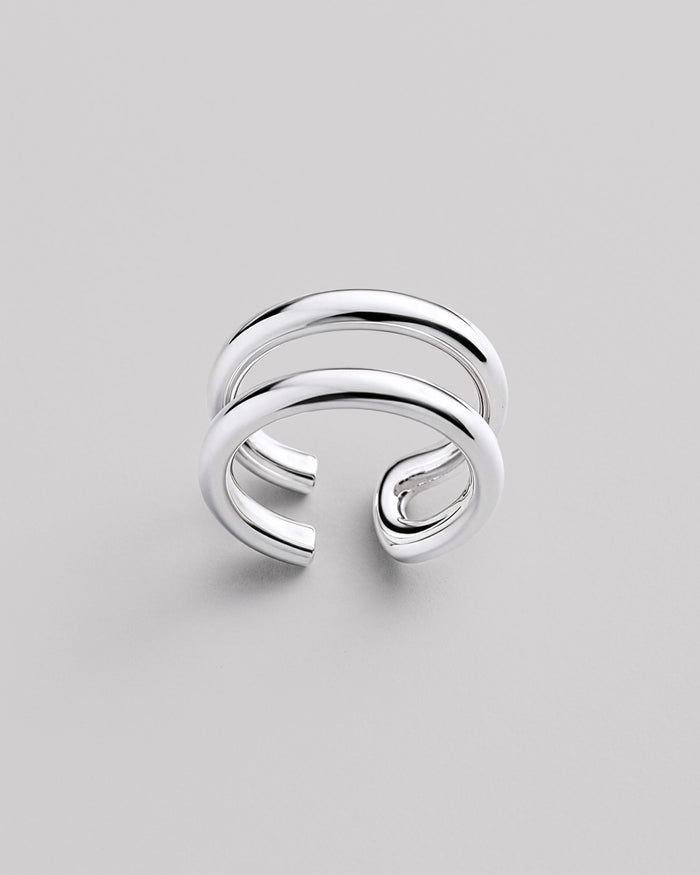 Silver ring TWIST