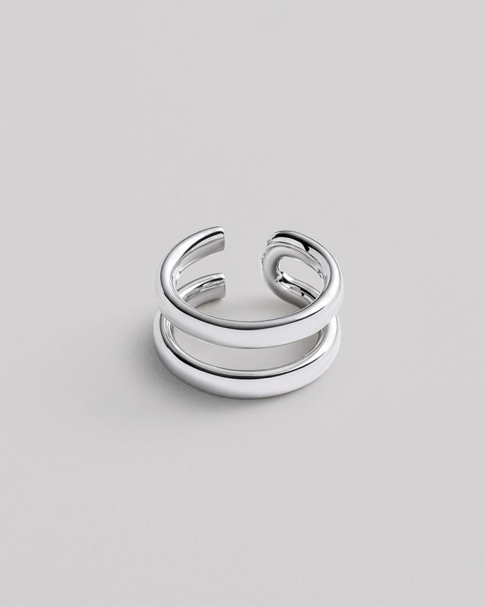 Silver ring TWIST