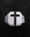 Silver ring URBAN CROSS